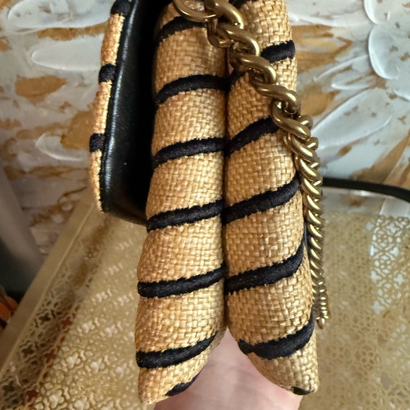 Tory burch Kira straw chain wallet - Picture 5 of 10